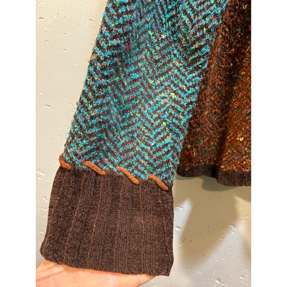 Curio women’s multi color knit turtleneck sweater size XL - Picture 5 of 9